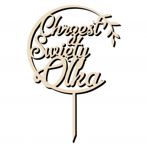 topper-drewniany-dla-dziecka-chrzest-chrzściny-wesele-prezent-tani-allegro-ciekawy-upominek-do-tortu-wycinany-drewniany-w-drewnie-elegancki-