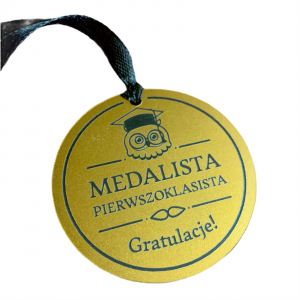 medale złote dwustronne